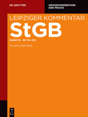 cover image of StBG Band 10 §§ 174-210